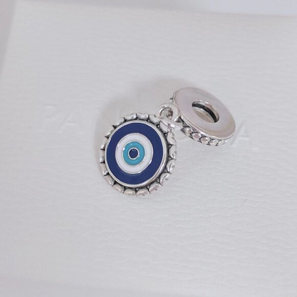 Pandora Evil Eye Dangle Charm S925 Sliver Charm Bracelete Dangle Pendant - Picture 3 of 7